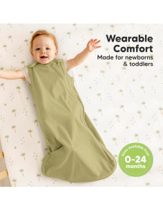 Paquete de 2 Sacos de Sueño Soothe KeaBabies Algodón Orgánico 0.5TOG 2