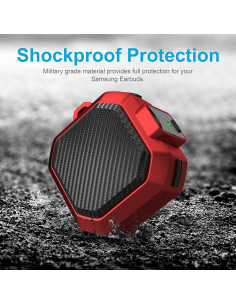 Funda Protectora Valkit para Galaxy Buds FE/2 Pro/2/Live - Rojo 2