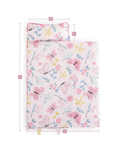 Colchoneta para Siesta PHF Mariposa 132x51 cm para Niños
