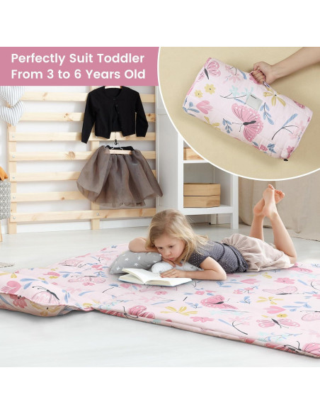 Colchoneta para Siesta PHF Mariposa 132x51 cm para Niños