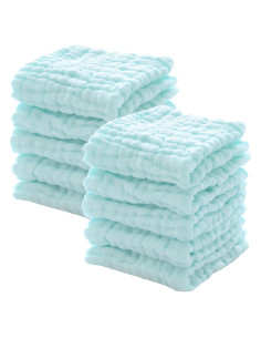 Toallitas para Bebés MUKIN - Algodón Muselina 30x30 cm - Paquete de 10