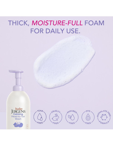 Jabón y Champú Espumoso Jergens Baby 532 ml - Sin Lagrimas