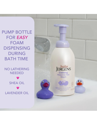 Jabón y Champú Espumoso Jergens Baby 532 ml - Sin Lagrimas