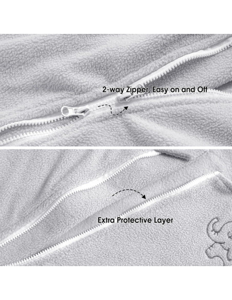 Saco de Sueño PHF Microforro Térmico Bebés 0-6 Meses 2 Piezas