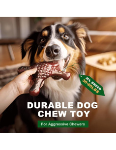 Juguete Masticable para Perros Quizvi Grande Nylon Bacon 2