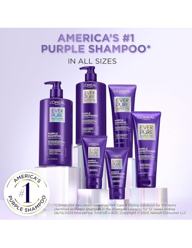 Champú Morado Sin Sulfatos L'Oreal Paris EverPure 200 ml