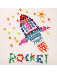 Juguete de Apilamiento Arcoíris Promise Babe 162 Piezas Montessori 2