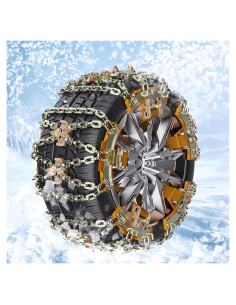 Cadenas de Nieve Antideslizantes Osakesukar 225-285 mm Juego de 6