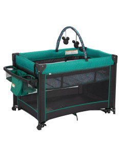 Parque Infantil 2-en-1 Disney Baby Mickey Mouse Cuna Mecedora