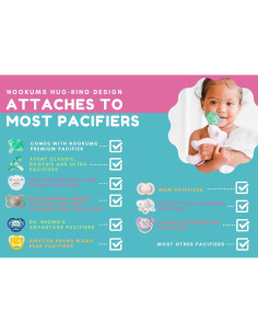 Nookums Paci-Plushies Rufus - Soporte para Chupete Peluche 2