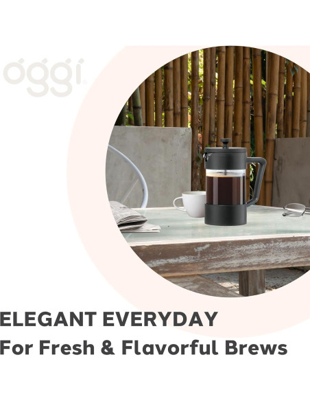 Prensa Francesa Oggi de Vidrio Borosilicato 5 Tazas - Cafetera Manual