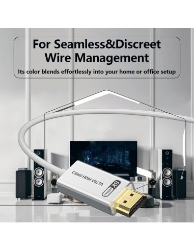 Cable HDMI 2.1 1m YP Óptico 4K 8K 48Gbps eARC CL3