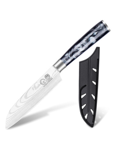 Cuchillo Santoku 12.7 cm XYJ de Acero Inoxidable con Mango Ergonómico