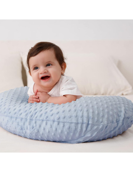 Almohada de Lactancia QUENESS BABY Azul Bebé 55.88x45.08 cm