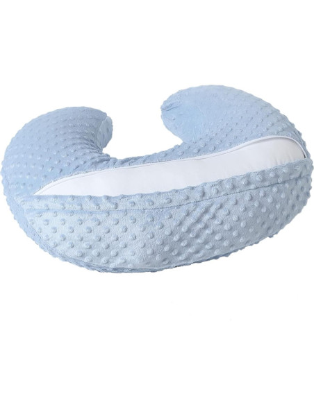 Almohada de Lactancia QUENESS BABY Azul Bebé 55.88x45.08 cm