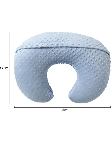 Almohada de Lactancia QUENESS BABY Azul Bebé 55.88x45.08 cm