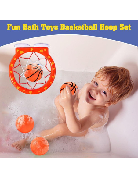 Aro de Baloncesto para Baño KSABVAIA con 4 Pelotas Blandas