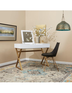 Silla de Comedor Oakley Moderna de Mitad de Siglo - Negro 2