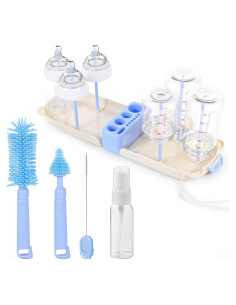 Juego de Cepillos para Biberones Lijroavy 7 en 1 Azul