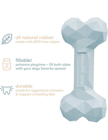 Juguete Masticable Rellenable Super BITE Azul para Perros