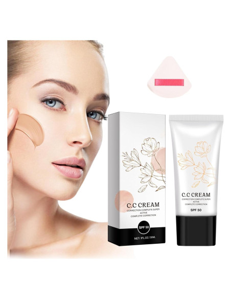 Crema CC Coreana Hidratante SPF 50 para Piel Madura 59g