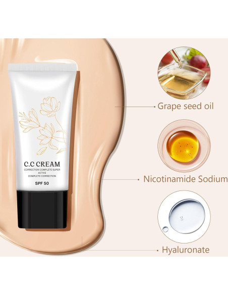 Crema CC Coreana Hidratante SPF 50 para Piel Madura 59g