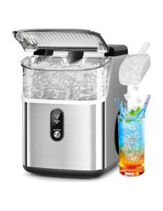 Fabricador de Hielo Nugget Electactic - 15.42 kg/día, Plata