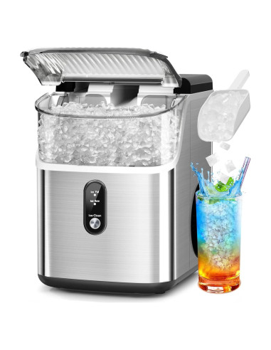 Fabricador de Hielo Nugget Electactic - 15.42 kg/día, Plata