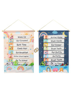 Tablero de Horario Visual Blosssound para Niños 51x36 cm