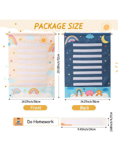 Tablero de Horario Visual Blosssound para Niños 51x36 cm 2