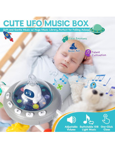 Juguete de Arco para Cochecito Orzbow Espacio con Música 2