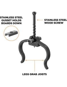 Clips Ocultos para Deck CAMO Edge 90 Unidades Acero Inoxidable 2