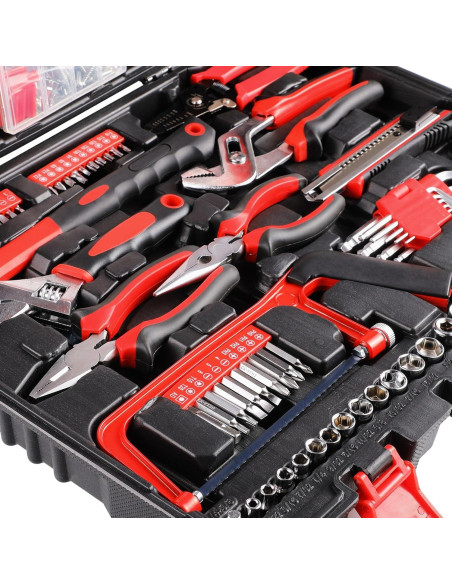 Kit de Herramientas TLGREEN 198 Piezas con Caja de Almacenaje