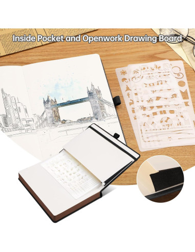 Cuaderno A5 AHGXG Negro Tapa Dura 320 Páginas 100gsm