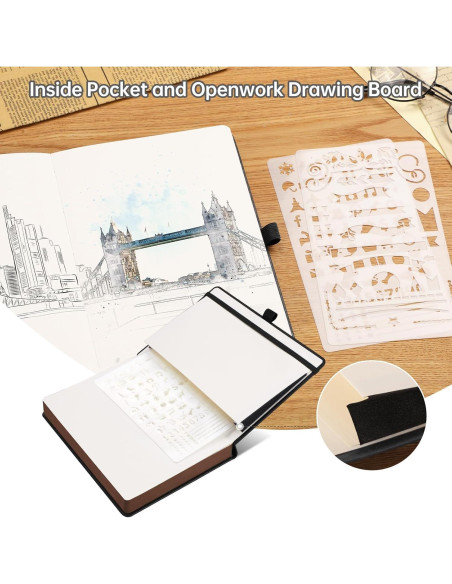 Cuaderno A5 AHGXG Negro Tapa Dura 320 Páginas 100gsm