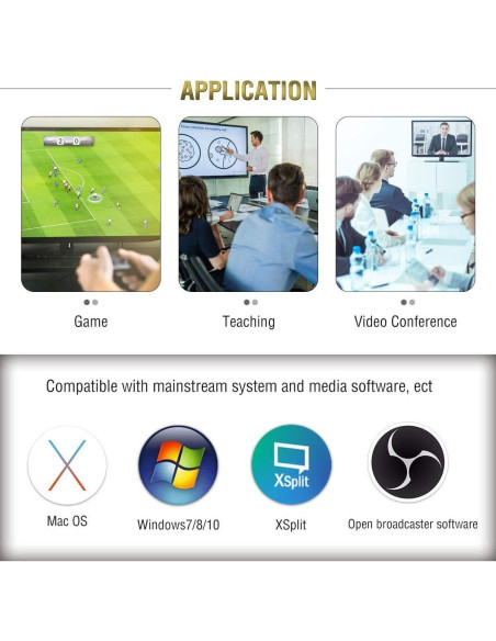 Tarjeta de Captura de Video AHD GRACETOP 1080P USB-A