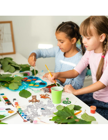 Kit de Arte Suncatchers Jenaai 72 Piezas Animales del Bosque