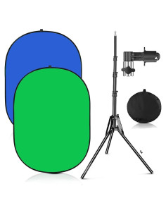 Fondo Chromakey Verde Azul 1x1.5m con Soporte 190cm YUOCU