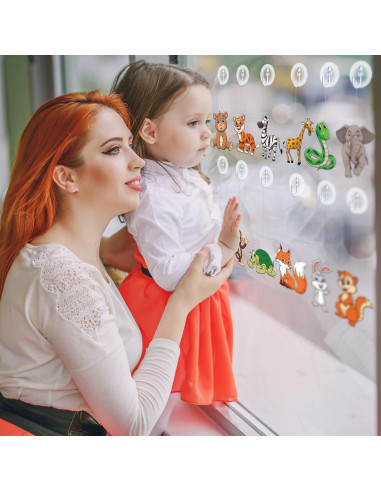 Kit de Arte Suncatchers Jenaai 72 Piezas Animales del Bosque