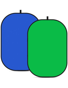 Fondo Chromakey Verde Azul 1x1.5m con Soporte 190cm YUOCU 2