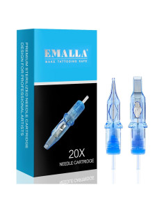 Agujas de Cartucho para Tatuaje EMALLA 20Pcs Mezcla ELIOT