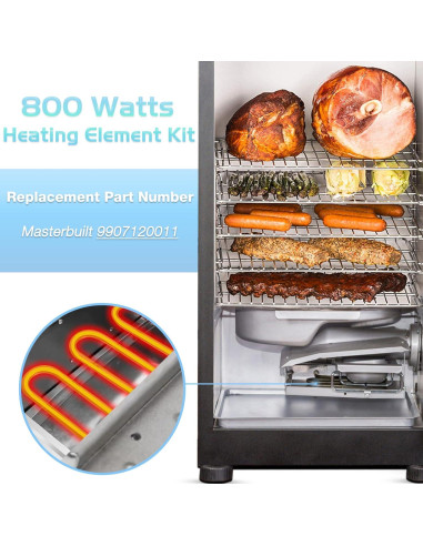 Elemento de Calentamiento 800W Unidanho para Ahumador Eléctrico