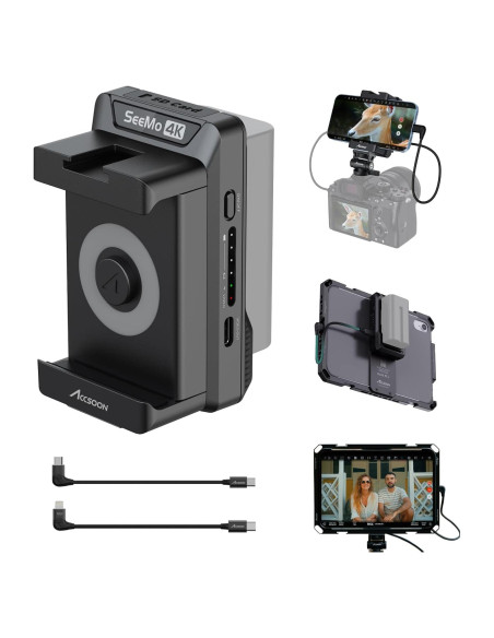 Accsoon SeeMo 4K Adaptador HDMI para iOS - Transmisión en Vivo