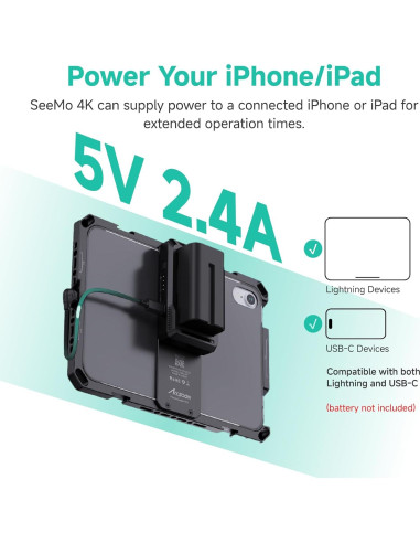 Accsoon SeeMo 4K Adaptador HDMI para iOS - Transmisión en Vivo