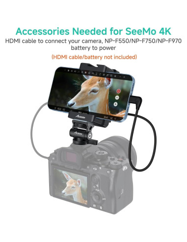 Accsoon SeeMo 4K Adaptador HDMI para iOS - Transmisión en Vivo