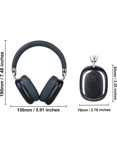 Auriculares Inalámbricos Shantou B35 HiFi Plegables Negro
