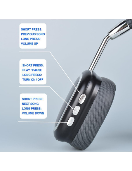 Auriculares Inalámbricos Shantou B35 HiFi Plegables Negro