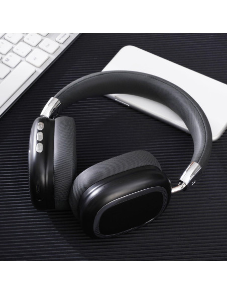 Auriculares Inalámbricos Shantou B35 HiFi Plegables Negro