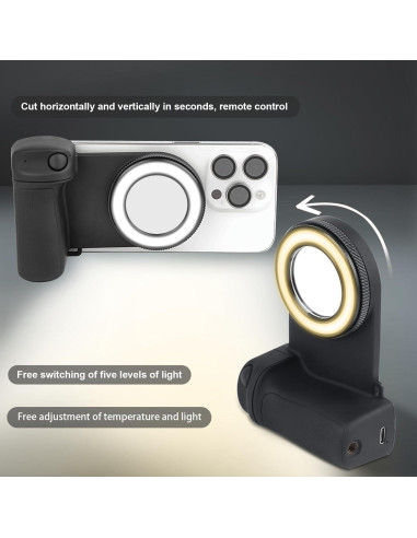 Soporte Magnético para Teléfono KELEDEZ con Luz y Control Remoto