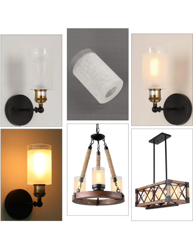 Pantallas de vidrio esmerilado Voguad 9x14 cm, paquete de 3